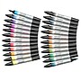 Winsor & Newton Promarker Dual-Tip Watercolor Alcohol Based Marker, Basic Collection, 24/Pack (WNX0290171)~#|#~649D3057-2694-4AA4-A7CE46EDB652994D_sc7