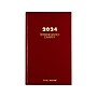 2024 AT-A-GLANCE Standard Diary 7.75" x 12" Daily Diary, Hardsided Cover, Red/Gold (SD377-13-24)~#|#~649E6397-3A1E-4608-91B55E317EB94DDE_sc7