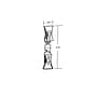 Azar Sign Holder, 0.75" x 3.5", Freestanding, Clear Plastic, 10/Pack (107607)~#|#~649FF2EC-80FB-47C6-BC0A5EB51AFB6754_sc7