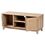 Baxton Studio Elsbeth TV Stand, Screens up to 46", Light Brown/Natural Brown (226-12952-HiT)~#|#~64A05851-0B6B-48F4-BB604BE57E7EB11A_sc7