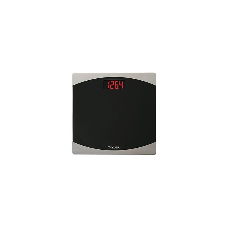 Taylor TAP75624072 Electronic Scale, Black, 400 lbs. Capacity image 1