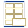 Avery Gold-Metallic Ornaments Matte Blank Card, White, 80/Pack (S00-FHC)~#|#~64A858BB-8E94-421B-A295869DDDDA46A4_sc7