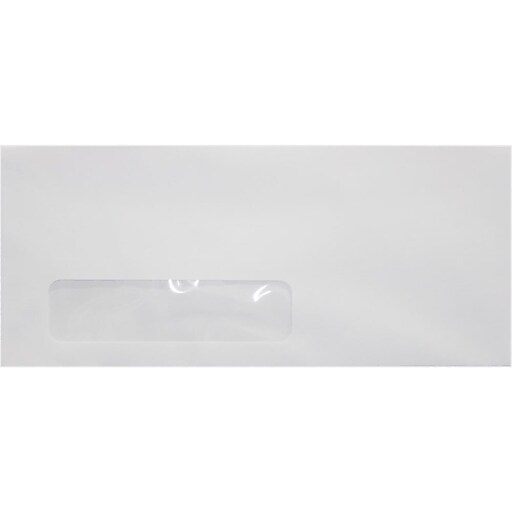 JAM PAPER 10 Window Envelopes (4 1/8 x 9 1/2), 24lb., Bright White