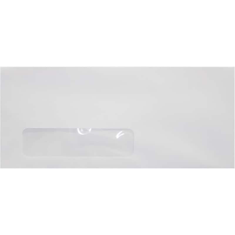 JAM PAPER #10 Window Envelopes (4 1/8 x 9 1/2), 24lb., Bright White, Laser Safe, 1000/pack image 1