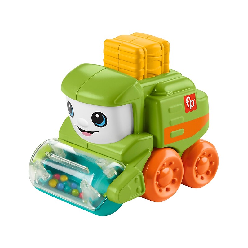 Fisher-Price Rollin' Tractor Push-Along Toy, 4/Pack (HRP30) image 1