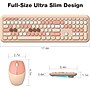 SaharaCase Wireless Ergonomic Keyboard and Laser Mouse Combo, Lime Beige (KB7)~#|#~64BE7860-96BB-4081-9E50F4CE39F273E3_sc7