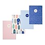 Carpe Diem Feathers 1-Subject Notebooks, 4.1" x 5.8", 16 Sheets, Ruled, Assorted Colors, 4/Pack (9368-CD)~#|#~64BF536B-9B65-445A-98EBCE47A0E49E08_sc7