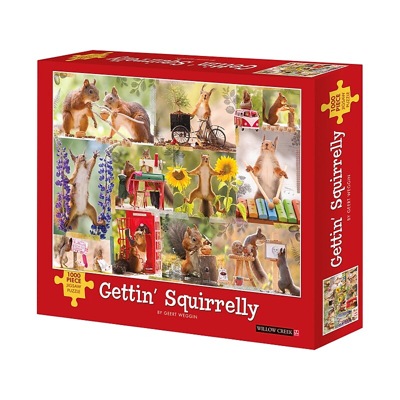 Willow Creek Gettin' Squirrelly 1000-Piece Jigsaw Puzzle (48598) image 1