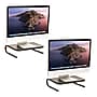 Mind Reader Ventilated Monitor Stand, Holds up to 44 lbs., Metal, Black, 2/Pack (2METMONST-BLK)~#|#~64C4DDC4-5E6B-47F6-9D264DFEA4F27D18_sc7