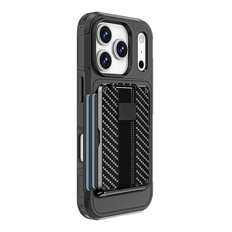 SaharaCase Raider Series MagSafe Compatible Wallet for iPhone 17 Pro, Shock Absorbing, Black (CP00987) image 1