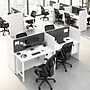 Bush Business Furniture Hustle 60"W 2 Person Back to Back Cubicle Panel Workstation, White (HUS032WH)~#|#~64C87456-5A14-4D2D-AEEB61B7C19409CA_sc7