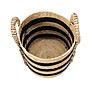 Household Essentials Terra Grass/Cotton Storage Basket, Light Beige/Black (ML-6730)~#|#~64C9D137-9B3A-4C68-8F50E18CFC57A5AB_sc7