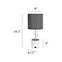 Simple Designs Table Lamp, White/Gray (LT1085-GOW)~#|#~64C9ECEC-25FC-42BA-B14EC39D87E35FB6_sc7