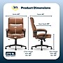 Serta Comfort Ergo Ergonomic Bonded Leather Swivel Executive Chair, Cognac (CCHR10016A)~#|#~64CDD550-F10C-4D25-8AB03670F34E4535_sc7
