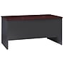 Hirsh 60"W Double-Pedestal Desk, Charcoal/Mahogany (20534)~#|#~64D053B5-EB6A-41A1-AB7C8CF0AD6515AB_sc7