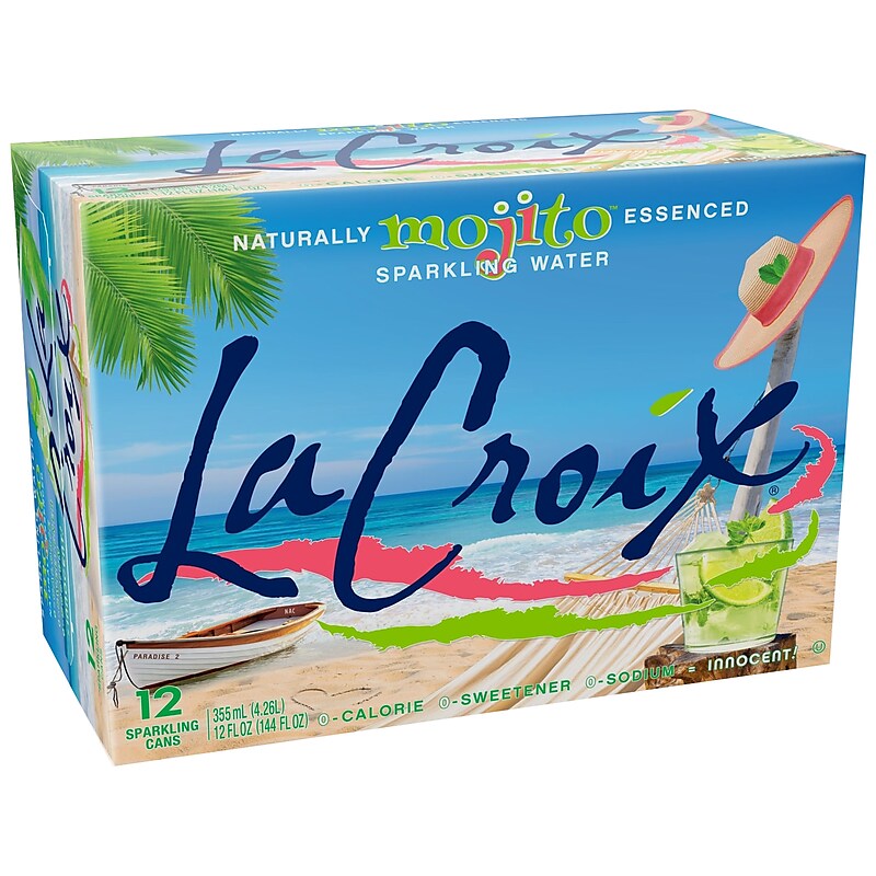 Lacroix Mojito Flavored Sparkling Water, 12 oz., 24/Carton (15021-844) image 1