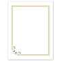 Avery Gold Double Border with Florals Matte Blank Card, White, 10/Pack (S00-DPG)~#|#~64D46E1C-7A40-48A9-A7F4760A2A555DFB_sc7