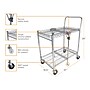 Bostitch Office Small Stowaway Folding Utility Cart, Chrome (BSAC-SMCR)~#|#~64D5A6A2-E680-4169-BE9B68A2DC483A1F_sc7