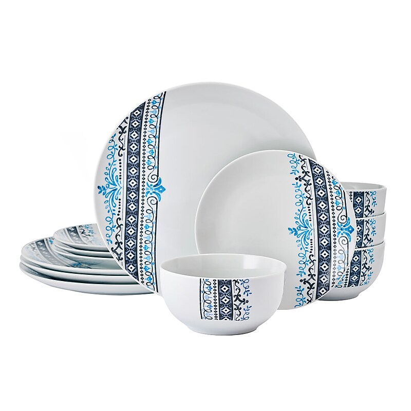 Studio Nova Porcelain Dinnerware Set, Michele, 12 Piece image 1