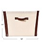 Household Essentials Medium Fabric Storage Bin, 11" x 12"x 16", 36.57 Qt., Cream (6830-1)~#|#~64D99D94-28F1-4323-A07AF5DC2B97638D_sc7