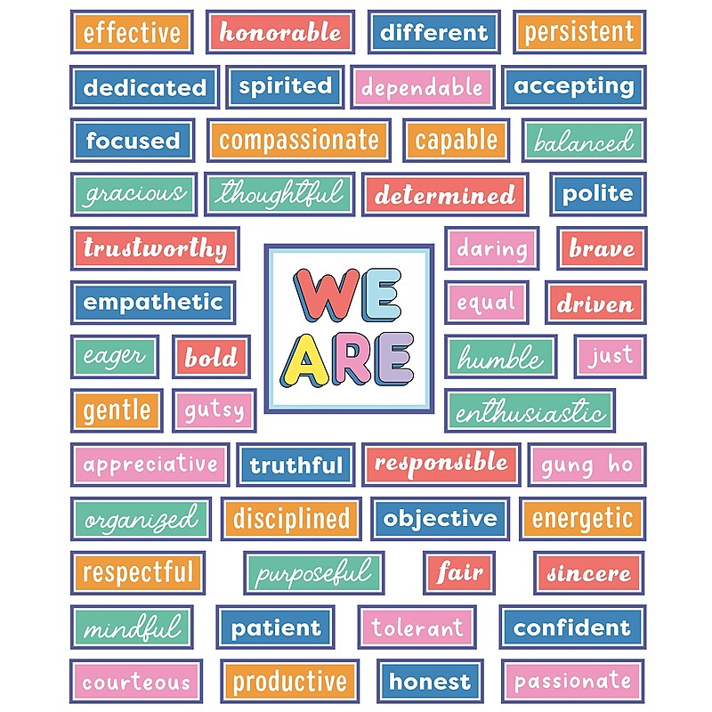 Carson Dellosa Education We Stick Together Motivational Bulletin Board Set, 52/Pack (110590) image 1