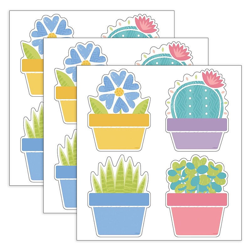 Trend Enterprises Garden Plants Classic Accents Variety Pack, 36/Pack, 3 Packs/Bundle (T-10682-3) image 1