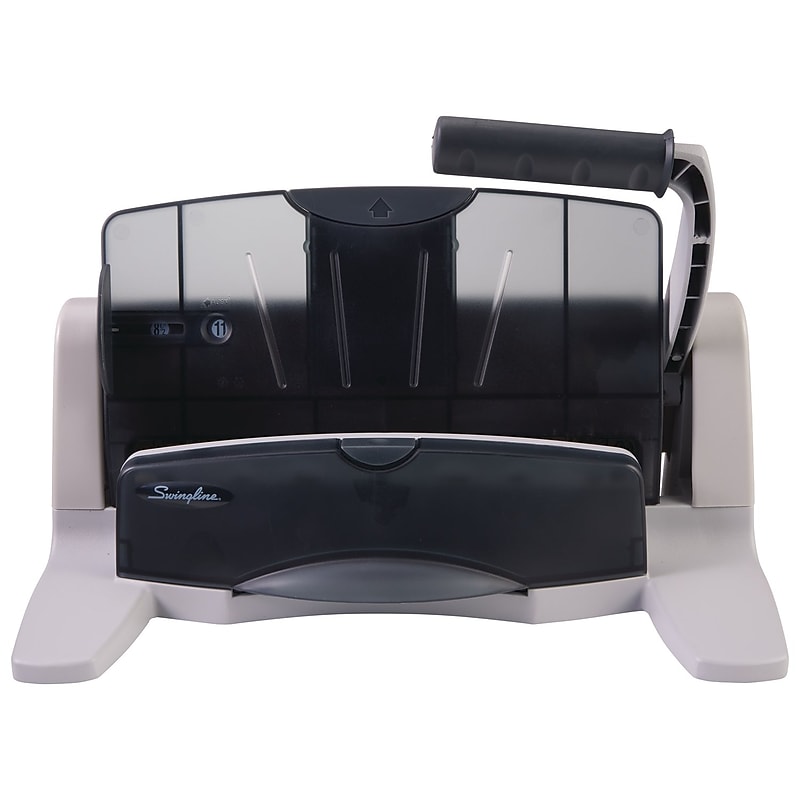 Swingline LightTouch Desktop Adjustable Hole Punch, 40 Sheet Capacity, Gray (74357) image 1