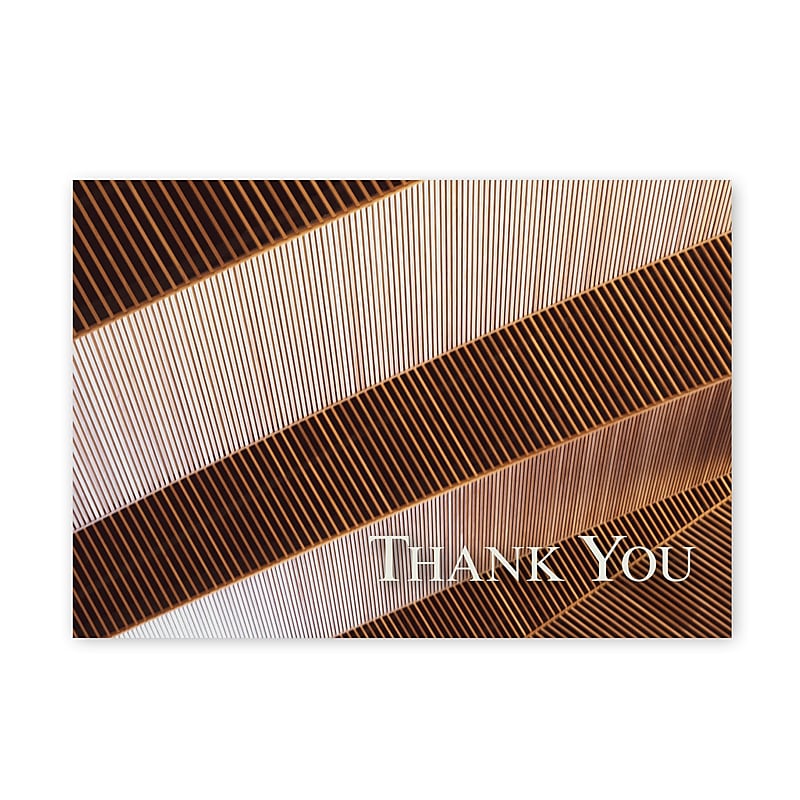 Great Papers Bold Copper General Use Thank You Notecard Kits, Multicolored, 24/Pack (2025027) image 1