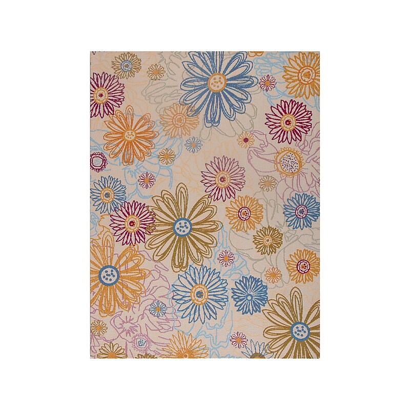 Anji Mountain Rug'd Keukenhof Carpet & Hard Floor Chair Mat, 36" x 48", Multicolor (AMB9023) image 1