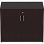 Lorell Essentials Series 29.5" Storage Cabinet With 2 Doors, Espresso (LLR18226)~#|#~64F482D8-247E-4720-A8D91131CB955198_sc7