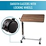 DMI Tilt Top Overbed Table, 30"W, Brown (553-4054-0400)~#|#~64F5FA18-7936-435E-98E44104C220ACB2_sc7