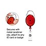Staples Carabiner Name Badge Reels, 30" Retractable Cord Length, Metal, Red, 10/Pack (51914)~#|#~64FA3750-AD82-4C81-96887EC33192242F_sc7