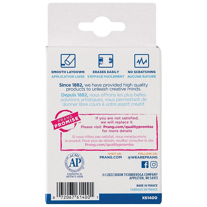 Prang Board Chalk, Assorted Colors, 12/Box (61400) | Staples