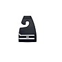 Nahanco 2 7/8" Tie Hanger, Black, 500/Pack (TC)~#|#~65035C36-E77B-49F9-984CF80BFA60A40B_sc7