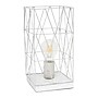 Creekwood Home Geometric Metal Cage 10" LED Table Lamp, White (CWT-1003-WH)~#|#~65066EA5-2CE7-45A8-A29A9E93248772AE_sc7