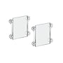 Azar Sign Holder, 5.5" x 8.5", Wall Mounted, Vertical, Clear Acrylic, 2/Pack (106626)~#|#~650A124A-FC3C-4E02-8557F9E80200EB67_sc7
