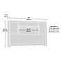 Sauder Tiffin Line 66"W Desktop Hutch, Raven Oak (433264)~#|#~650B6665-5C12-406F-919C2F2478CBE9E3_sc7