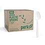 Perk™ Eco Compostable PLA Spoon, Medium-Weight, White, 300/Pack (PK56203)~#|#~651A9094-9BE0-4525-A8FD73EFDD156D48_sc7