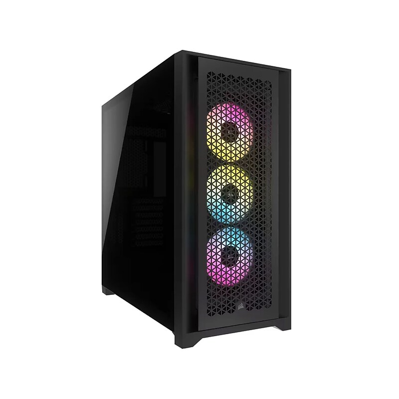 Corsair iCUE 5000D RGB AIRFLOW ATX Mid-Tower Computer Case, Black (CC9011242WW) image 1