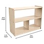 Flash Furniture Bright Beginnings 3-Section Modular Storage Unit, 24.5"H x 31.5"W x 11.75"D, Brown (MK-KE23933-GG)~#|#~6520C26E-52B2-416C-AF11855D11145BB1_sc7