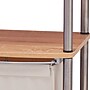 Household Essentials 1-Section Rolling Hamper with Lid, Steel, Ashwood (7052-1)~#|#~6525B20A-7A8A-4531-AFC21643EDE89F38_sc7