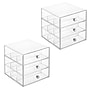 iDESIGN Stackable Storage Drawer, 3 Drawers, Plastic, Clear, 2/Pack (29094M2)~#|#~6528ECB9-CC0B-44E0-ACB2DEDCA51D124A_sc7