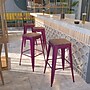 Flash Furniture Shania Industrial Metal Barstool without Back, Purple, 4-Pieces/Pack (4ETBT350330PURW)~#|#~6532C635-08C6-496C-AF53E16683AC1930_sc7