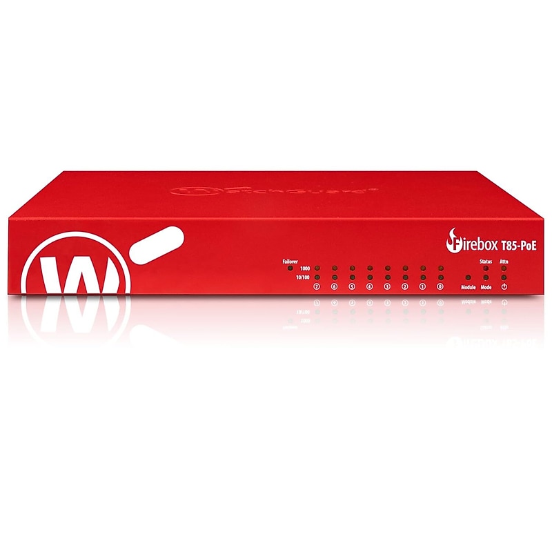 WatchGuard Firebox T85 Network Security/Firewall Appliance, Desktop (WGT85641-US) image 1
