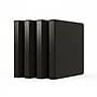 Staples 1/2" 3-Ring Non-View Binder, Black, 4/Pack (ST26851--4PK-VB)~#|#~653487C7-385D-419D-8B105CAB89EEE400_sc7