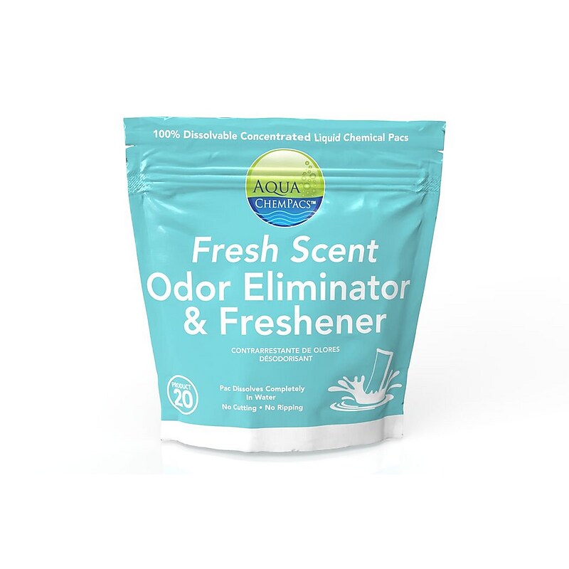 Aqua Chempacs Fresh Scent Odor Eliminator & Air Freshener, Fresh Clean Scent, 20 Pacs/Bag (9320973) image 1