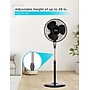 Black & Decker 16" Oscillating Pedestal Fan, 3-Speed, Black (BFSR16B)~#|#~653DCA45-DBBC-4591-A27E3EA50BB227B5_sc7