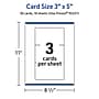Avery Integrated Cards, 3" x 5", Glossy White, 30/Pack (95337)~#|#~653E07AF-2988-4841-BE339C6BAFFFF9A7_sc7