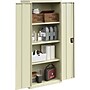Lorell Fortress Steel Storage Cabinet with 4-Shelves, Putty (LLR69830PTY)~#|#~654621BA-CF3C-4304-AD3AAD814C6B7CDD_sc7