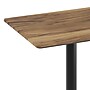 Flash Furniture TopGuard Rectangle Wood Dining Table with X-Base, 30" x 24", Natural/Black Base (ST2430NATT2222B)~#|#~65473E17-6350-4BD7-B587051400FCCFEE_sc7